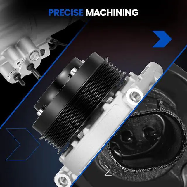 Alt view image 7 of 7 - 00023-08011 Air Conditioning A/C Compressor with Clutch Compatible with Mercedes-Benz C-Class C230 C320, CLK-Class CLK320 CLK350, E-Class E300 E350, G-Class G500 G550, S-Class & More