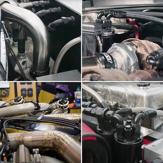 Alt view image 6 of 6 - 6AN Straight Swivel Hose End Fitting Aluminum Seal AN Hose End Fitting for Braided Fuel Line