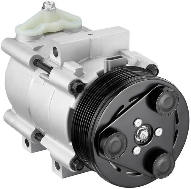 Main image of 5U2Z19V703CD Air Conditioning A/C Compressor with Clutch Compatible with Ford F-150, for Expedition, for E-150 E-250 E-350 Econoline, Compatible with Lincoln Navigator, 4.6L 5.4L 6.8L