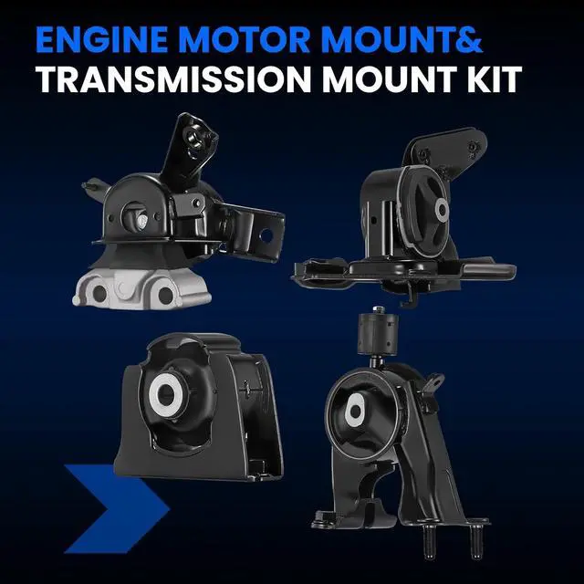 Alt view image 3 of 6 - Engine Motor and Transmission Mount Kit Set of 4 Compatible with Scion xB 2008-2015 L4 2.4L, Replace for A62067 A62070 A62071 A62012