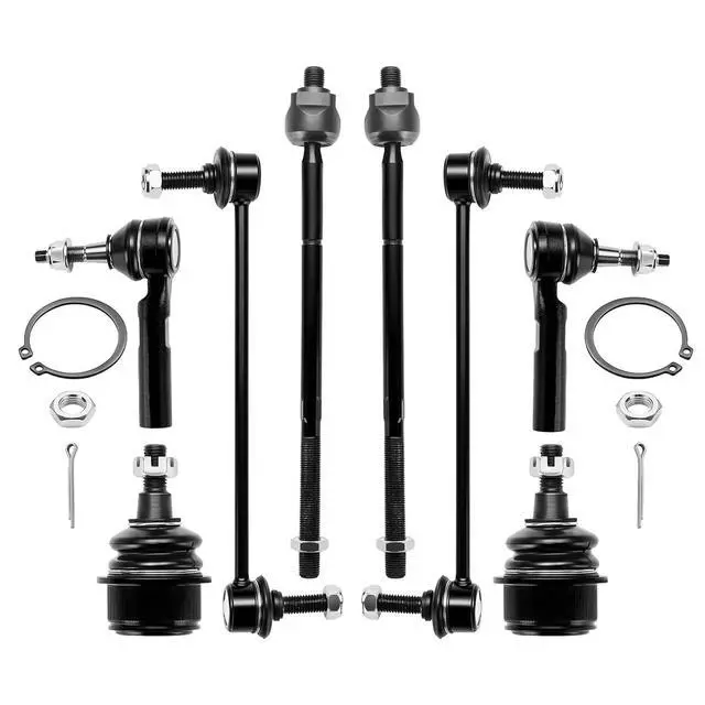 Alt view image 3 of 7 - 8-PC Steering Suspension Kits Compatible with Dodge Journey 2009-2018,2xStabilizer Bar Link K750382,2xOuter tie rod ES800408,2xInner tie rod EV800611,2xBall Joint K500235