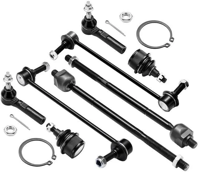 Main image of 8-PC Steering Suspension Kits Compatible with Dodge Journey 2009-2018,2xStabilizer Bar Link K750382,2xOuter tie rod ES800408,2xInner tie rod EV800611,2xBall Joint K500235
