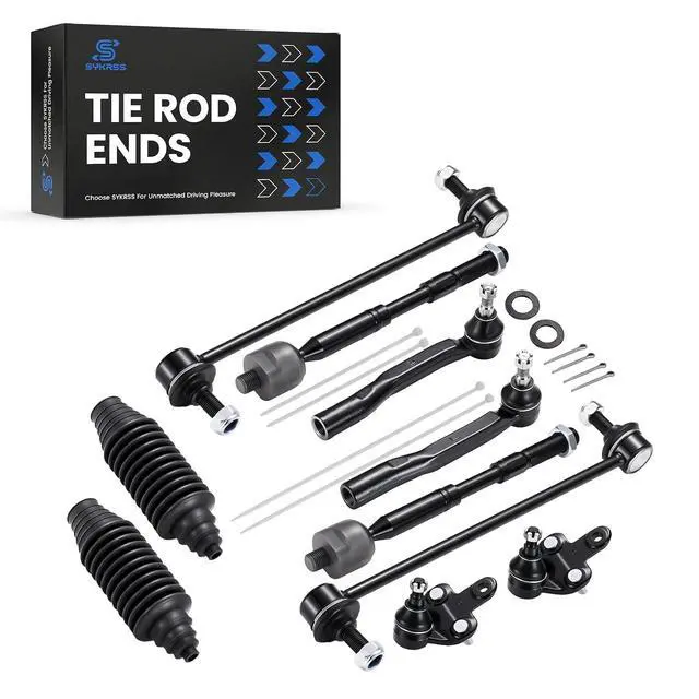 Alt view image 5 of 7 - 10-PC Steering Suspension Kits Compatible with Toyota Sienna 2011-2020,2xInner tie rod EV801518,2xOuter tie rod ES800997 ES800998,2xBall Joint K500187 K500188,2xStabilizer Bar Link K750574