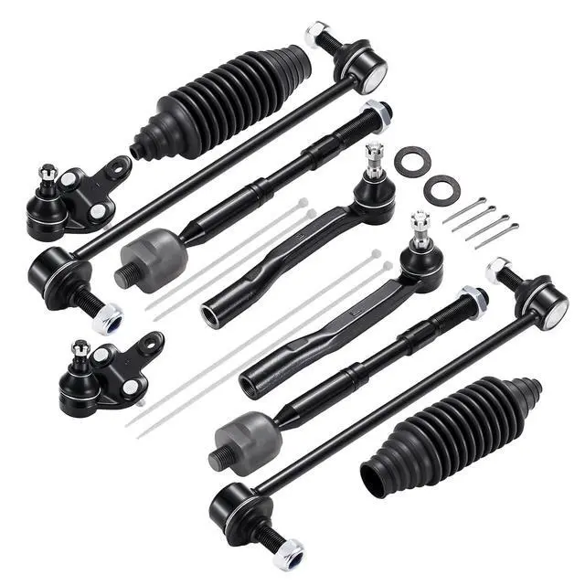 Alt view image 3 of 7 - 10-PC Steering Suspension Kits Compatible with Toyota Sienna 2011-2020,2xInner tie rod EV801518,2xOuter tie rod ES800997 ES800998,2xBall Joint K500187 K500188,2xStabilizer Bar Link K750574