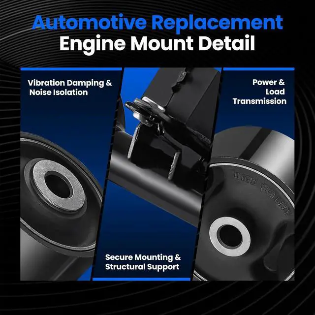 Alt view image 5 of 6 - Front Engine Motor Mount 1PCS Compatible with Toyota Solara 2004-2008 2.4L L4, Compatible with Toyota Camry 2002-2006 2.4L L4, Replace for A4204