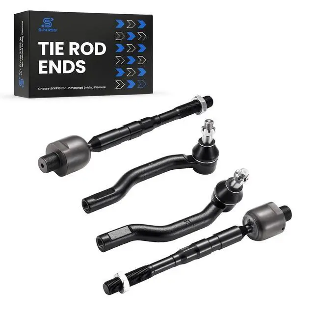 Alt view image 5 of 7 - 4-PC Tie Rod Ends Kits Compatible with Nissan Titan 2004-2015,2xOuter ES800031 ES800032,2xInner EV800216