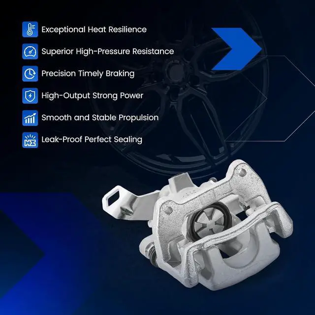Alt view image 7 of 7 - Rear Brake Caliper Assembly Replaces for 19B3318 19B3319, Compatible with Mini Cooper 2007-2015 1.6L L4, GAS