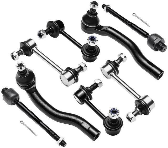 Main image of 8PCS ES80060 ES80060 EV80056 Inner and Outer Tie Rod End kit Compatible with Mazda CX-9 2007-2013