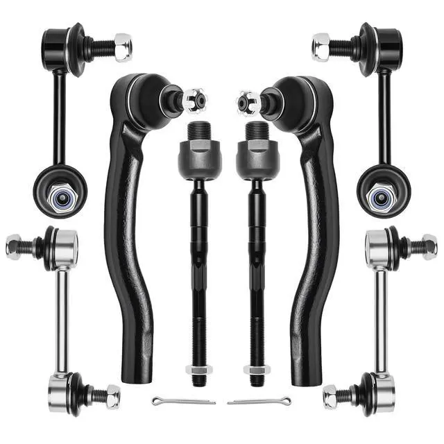 Alt view image 3 of 7 - 8PCS ES80060 ES80060 EV80056 Inner and Outer Tie Rod End kit Compatible with Mazda CX-9 2007-2013