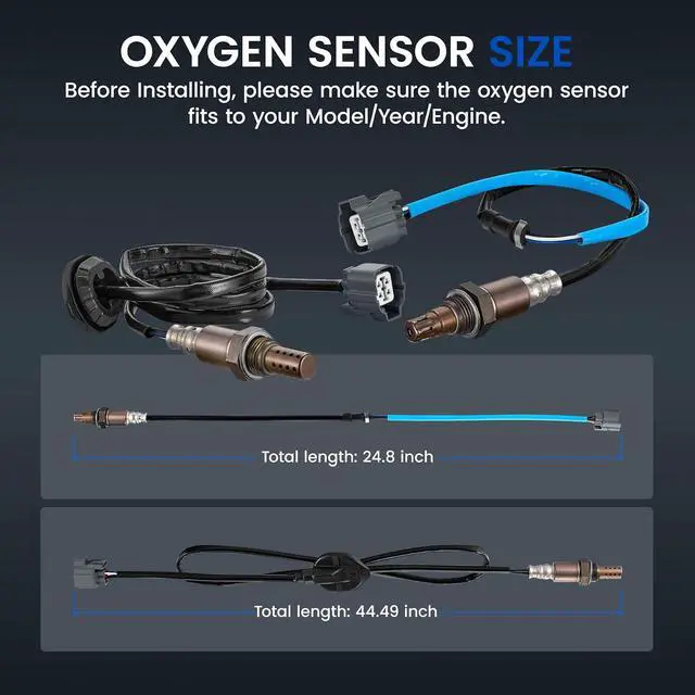 Alt view image 3 of 7 - Oxygen O2 Sensor 234-4797 and 234-9040 Compatible with Honda Accord 2.4L L4 2003-2007, 36531RAAA02 Upstream Replacement Oxygen Sensor for 36531RAAA01, 36532RAAA01, 2PCS