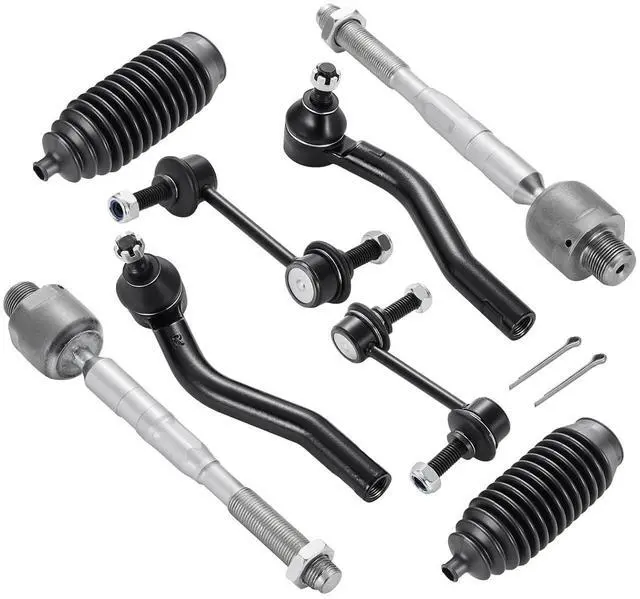 Main image of 8-PC Steering Suspension Kits Compatible with Ford Edge 2007-2014,1xOuter tie rod ES800473,1xOuter tie rod ES800474,2xInner tie rod EV800576,2xStabilizer Bar Link K750159,2xdust cover