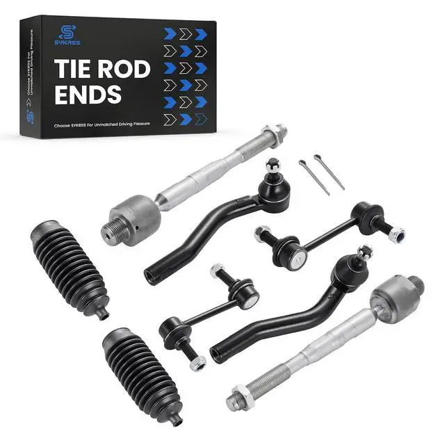 Alt view image 4 of 7 - 8-PC Steering Suspension Kits Compatible with Ford Edge 2007-2014,1xOuter tie rod ES800473,1xOuter tie rod ES800474,2xInner tie rod EV800576,2xStabilizer Bar Link K750159,2xdust cover