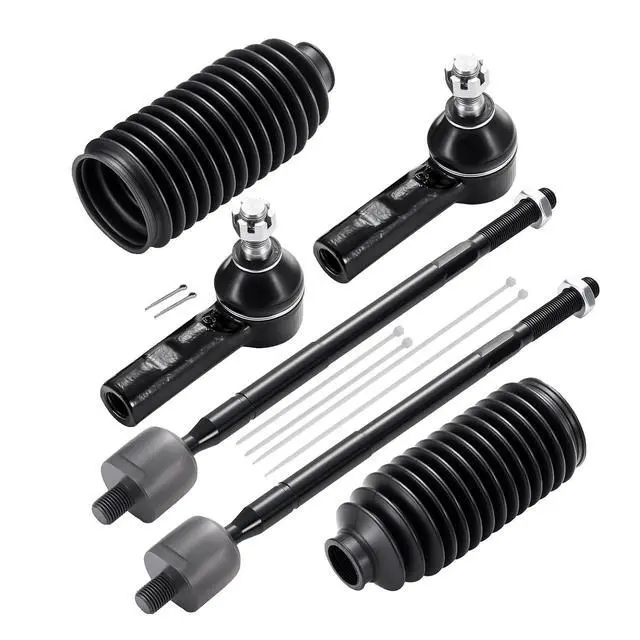Alt view image 3 of 7 - 6-PC Tie Rod Ends Kits Compatible with Toyota Corolla 1985-2002,2xOuter ES2382,2xInner EV303,2xdust cover