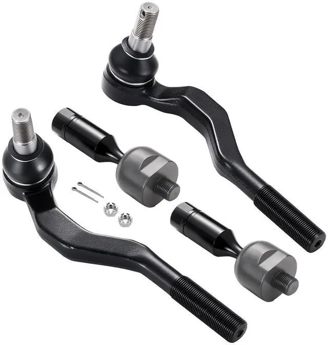 Main image of 4-PC Tie Rod Ends Kits Compatible with Toyota Tacoma 1995-2004,2xOuter tie rod ES3546 ES3545,2xInner tie rod EV433