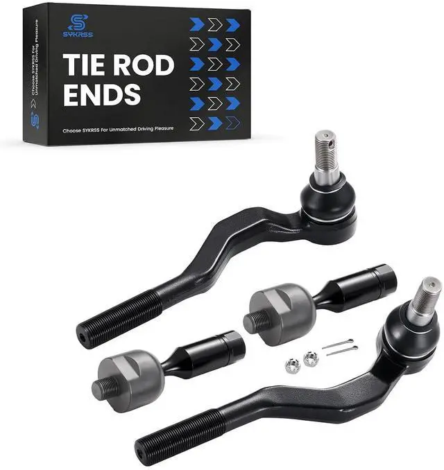 Alt view image 5 of 7 - 4-PC Tie Rod Ends Kits Compatible with Toyota Tacoma 1995-2004,2xOuter tie rod ES3546 ES3545,2xInner tie rod EV433