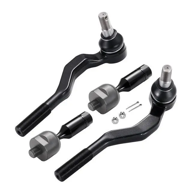 Alt view image 3 of 7 - 4-PC Tie Rod Ends Kits Compatible with Toyota Tacoma 1995-2004,2xOuter tie rod ES3546 ES3545,2xInner tie rod EV433