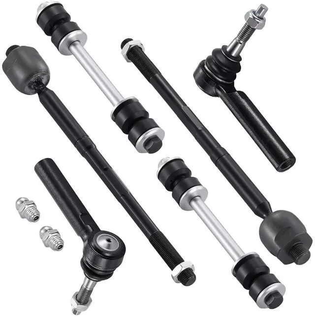 Main image of 6-PC Steering Suspension Kits Compatible with Chevy Silverado1500 2014-2018,2xStabilizer Bar Link K700432,2xOuter tie rod ES800948,2xInner tie rod EV800938