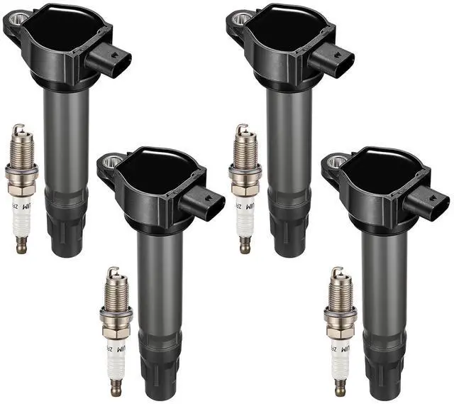 Main image of 4 Ignition Coils & 4 Spark Plugs - forDodge Journey/Caliber/Avenger, forJeep Compass/Patriot, forChrysler 200/Sebring 1.8L 2.0L 2.4L L4 2007-2020 - Repl UF557/BY481ZFR5F