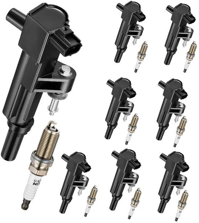 Main image of 8 Ignition Coils & 8 Spark Plugs - for Dodge Dakota/Ram 1500/Durango, for Jeep Commander/Grand Cherokee, for Chrysler Aspen 4.7L V8 2008-2013 - Repl UF601/4469