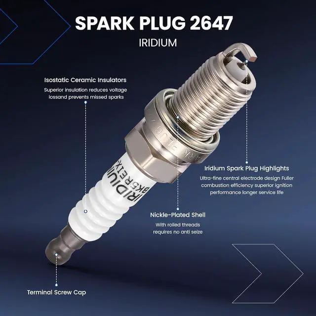 Alt view image 5 of 7 - 1-Pack UF343 Ignition Coils & 4-Pack 2647 Spark Plugs Kit Compatible with Mazda Miata 1999-2000, 1.8L L4 - Replaces BP4W1810X BP4W1810XA BP4W1810XB & more