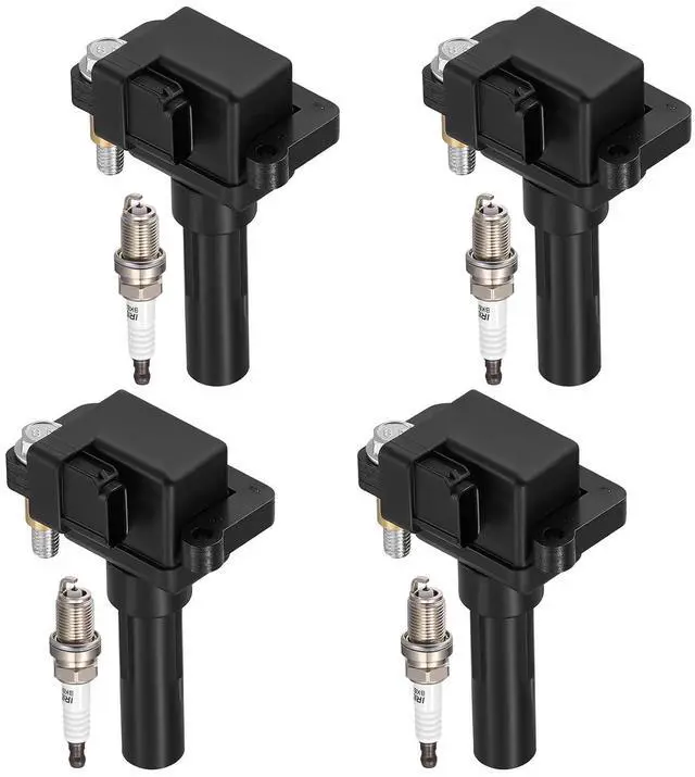 Main image of 4-Pack UF480 Ignition Coils & 7092 Spark Plugs Kit Compatible with Subaru Impreza 2002-2003 H4 2.0L - Replaces 22433-AA421, 22433-AA560, 22433-AA561 & more