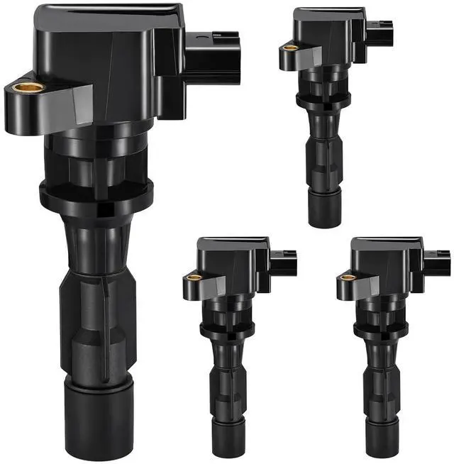 Main image of 4-Pack UF604 Ignition Coils Compatible with Mazda 2010 2011 2012 2013 3, Compatible with Mazda 2008 2009 2010 2012 2013 2014 2015 5, 2.3L 2.5L L4 - Replaces 1788386 5C1742 9212174 GN10623