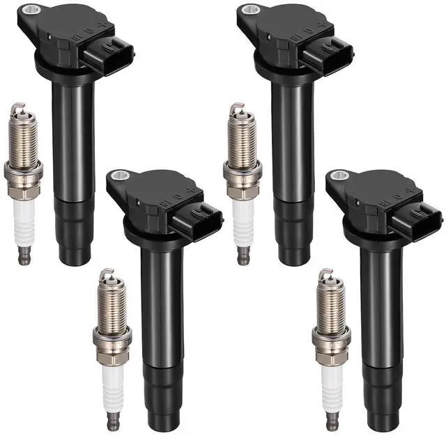 Main image of 4-Pack UF326 Ignition Coils & 4505 Spark Plugs Kit Compatible with Nissan Sentra 2000 2001 2002, 1.8L L4 - Replaces 224484M500 224484M50A UF326 SKIC018 COP486 CUF326 6734013 GN10505 & more