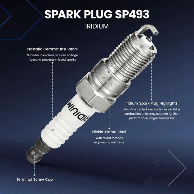 Alt view image 6 of 7 - Ignition Coils Pack (8 Coils DG508+8 Iridium Spark Plugs sp479)Cure Misfires & Rough Idle for Ford F-150 / Mustang/Expedition/E-Series (5.4L/4.6L V8)Direct OE Replacements SP493 DG481