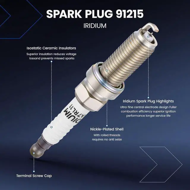 Alt view image 4 of 7 - 4-Pack UF659 Ignition Coils & 91215 Spark Plugs Kit Compatible with Nissan Juke 2011-2017, 1.6L L4 - Replaces 224481KC0A GN10614 C1807 DILKAR7C9H 224011KC1C