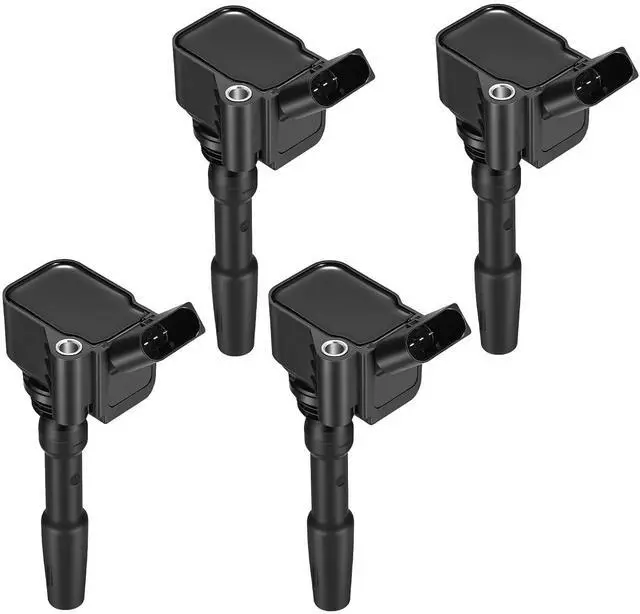 Main image of 4 Ignition Coils 06J905110G UF716 for Audi for Porsche for VW | Fits 08-24:A3,A4,A5,A6,A7,A8,Q3,Q5,Q7,Q8,TT,Golf,GTI,Jetta,Passat,Tiguan,Atlas,Cayenne,Macan.Better MPG,Long-lasting