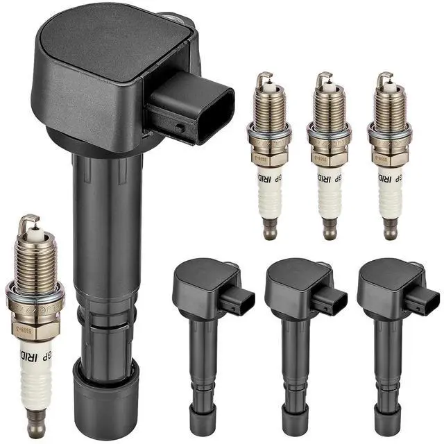Main image of 4 Ignition Coils & 4 Iridium Spark Plugs for UF400 ZFR6FGP for Honda | Fits 1.7L L4 01-05: Civic,EL. OE:C1460,5C1634,E420,30520PVFA01,30520RDJA01,7100. Direct fit.Better MPG, Long-lasting