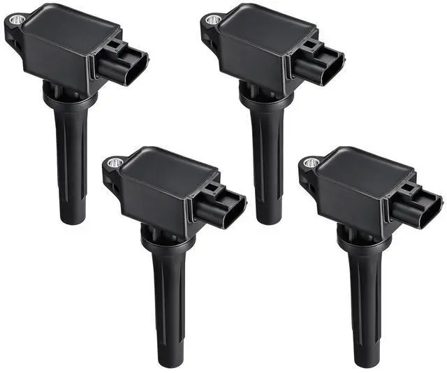 Main image of 4 Ignition Coils UF656 PE0118100 for Mazda 2.0-2.5L L4 2012-2018 | Fits 2012-2023: 3/6/CX-3/CX-5/CX-9/MX-5.OE:UF-656,PE0118100A,PE2018100A,GN10625. Direct fit.Better MPG, Long-lasting