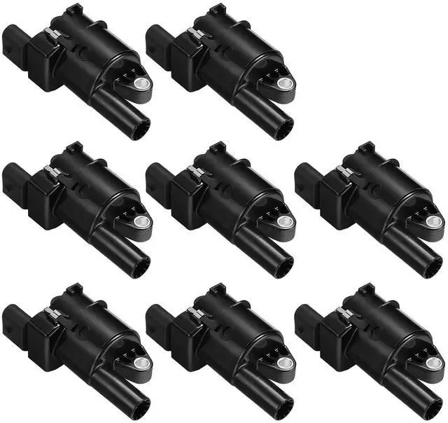 Main image of 8 Ignition Coils UF414 12611424 for 4.8-6.2L V8 for Chevy for GMC | Fits 2005-2014: Silverado,Suburban,Tahoe,Avalanche,Express,Corvette,Yukon,Sierra,Savana,H3,Grand Prix). OE:12573190,1788407.
