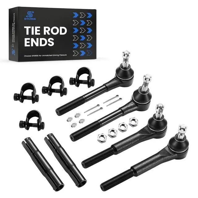 Alt view image 5 of 7 - 6-PC Tie Rod Ends Kits Compatible with Chevy Tahoe 1995-1999,2xOuter tie rod ES2836,2xInner tie rod ES2837,2xAdjustment Sleeve ES2004