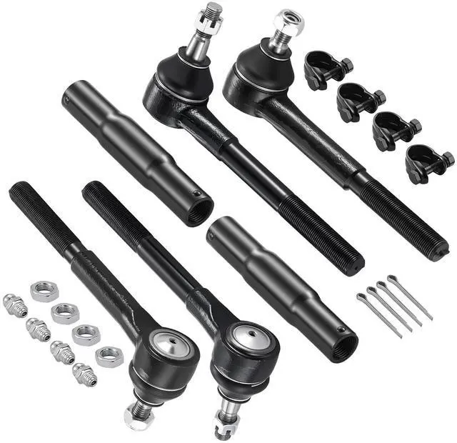 Main image of 6-PC Tie Rod Ends Kits Compatible with Chevy Tahoe 1995-1999,2xOuter tie rod ES2836,2xInner tie rod ES2838,2xAdjustment Sleeve ES2004