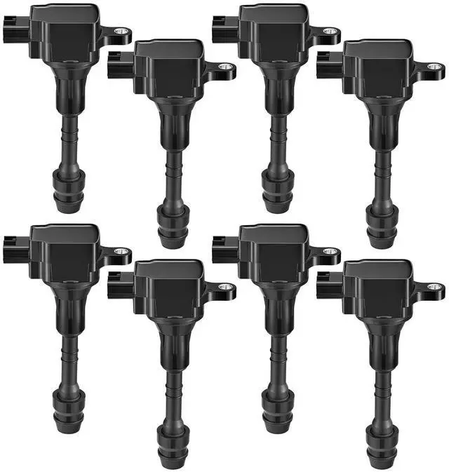 Main image of 8 Ignition Coils UF510 5C1482 for Nissan for Infiniti GM 5.6L V8 | Fits: QX56(04-07),Armada(05-07),TITAN(04-07),Pathfinder(04). OE:224487S015,1788335,IGC0004.Better MPG, Long-lasting