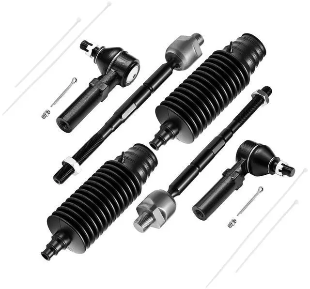 Main image of 6-PC Tie Rod Ends Kits Compatible with Chevy Colorado 2004-2006,2xInner tie rod EV80433,2xOuter tie rod ES80761,2xdust cover