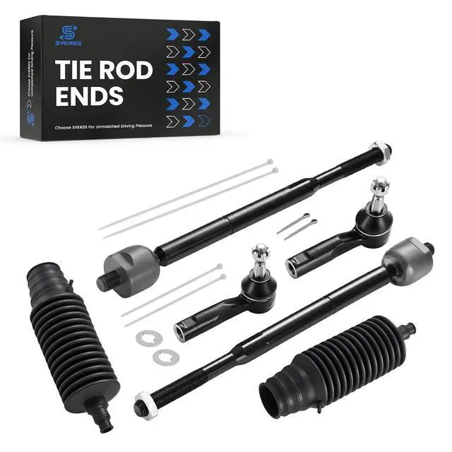 Alt view image 5 of 7 - 6-PC Tie Rod Ends Kits Compatible with Chevy Cobalt 2005-2010,2xOuter tie rod ES800030,2xInner tie rod EV80445,2xdust cover