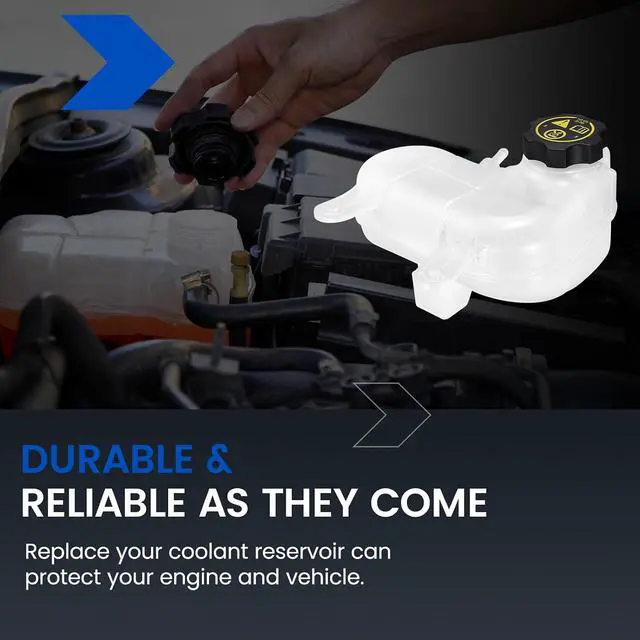 Alt view image 7 of 7 - 94511521 Engine Coolant Reservoir Tank for Chevrolet Spark 16-22 | Fits Chevy Spark 16-22 1.4L (LT/LS/ACTIV); 20PSI cap, pressurized; Replaces 95352005/42620261