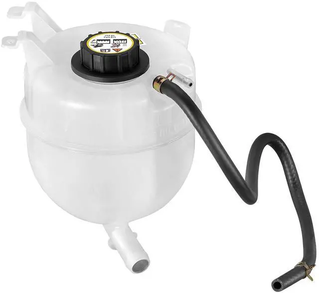 Main image of 603-218 Engine Coolant Reservoir Tank for Ford E-350/E-450 6.0L | Fits Ford E-350/E-450 Super Duty 2004-2010 6.0L Diesel; OE 4C2Z8A080AA/9C3Z8101B; Pressurized, with cap & sensor; Direct fit