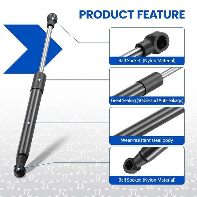 Alt view image 4 of 7 - Hood Struts SG487001 Shock for Land Rover Range Rover 2003-2012 | Compatible with Range Rover 2003-2012 4.4L/5.0L V8 | OE# XH4216E610AA/PM1060/32029656 | Extended 11.54" | 2 Pcs