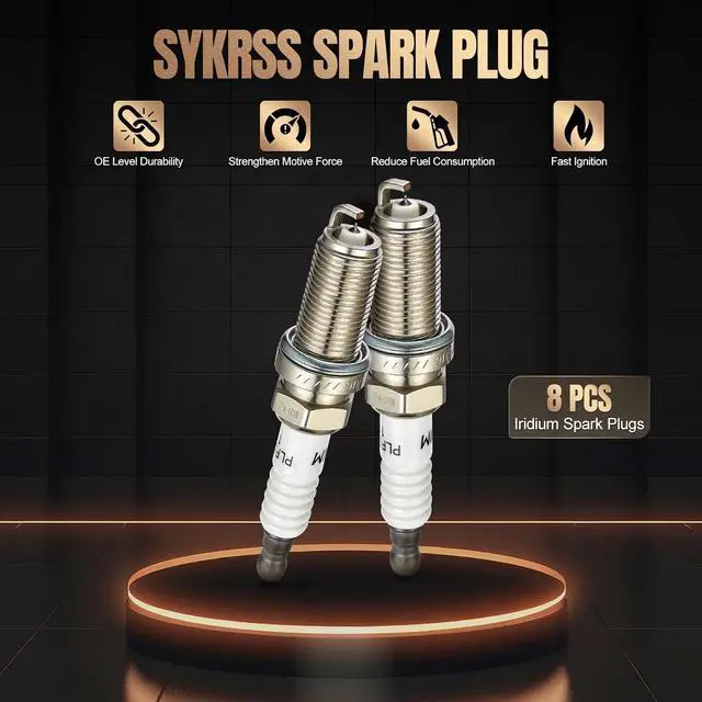 Alt view image 5 of 7 - 6240 Iridium Spark Plugs 8 Pack Compatible with Nissan Armada Titan Pathfinder Armada 2004-2006 Compatible with INFINITI QX56 M45 FX45 Q45 2002-2010 4.5L 5.6L V8 Engine for PLFR5A-11 Spark Plug