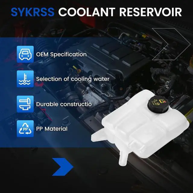 Alt view image 5 of 7 - 603-382 Engine Coolant Reservoir Tank for Focus Escape C-MAX 12-18 | Fits Ford Focus/Escape/C-MAX/Transit Connect 12-18; 21PSI cap, 1.5L, pressurized; Replaces CV6Z-8A080-A/8V61-8K218-AE