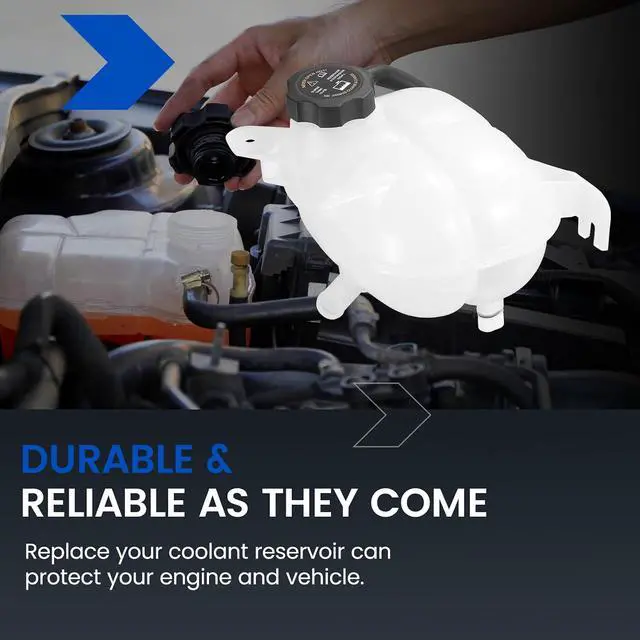Alt view image 7 of 7 - 603-097 Engine Coolant Reservoir Tank for Pontiac for Saturn 03-10 | Fits Pontiac Solstice 06-09; Fits Saturn Ion 03-07, Sky 07-10 2.0/2.2/2.4L; OE 10368831; 1.3L, 15PSI cap, with sensor; Direct