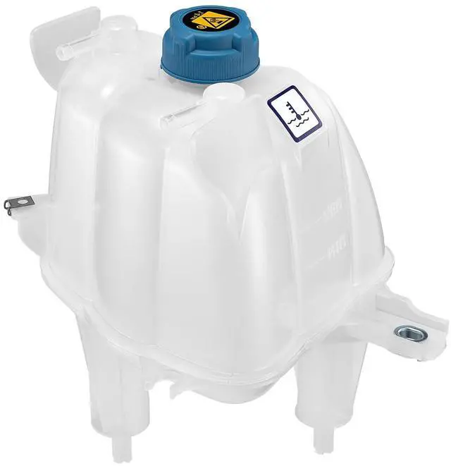 Main image of 603-832 Engine Coolant Reservoir Tank for Ram ProMaster 14-21 | Fits Ram ProMaster 1500/2500/3500 14-21 3.6/3.0L; 20.3PSI cap, 1L, 3 holes; Replaces 52014880AA/68097622AA