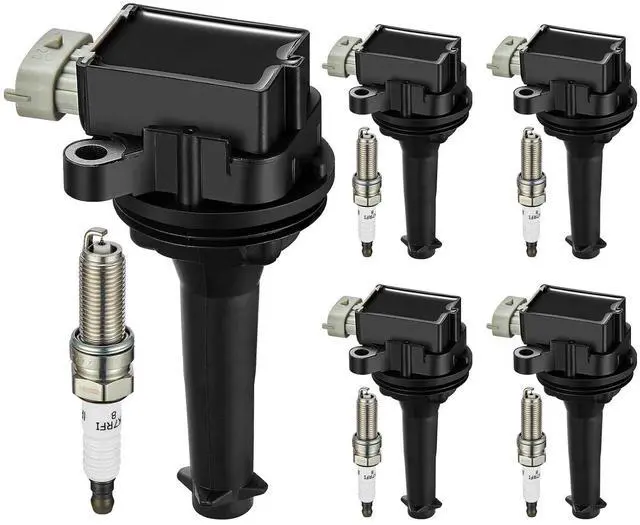 Main image of 5 Ignition Coils & 5 Iridium Spark Plugs UF517 AP5325 for Volvo | Fits 2.4/2.5L 2004-2016: C30(08-13),C70(06-13),S40(04-11),S60(05-16),V50(05-11),V70(04-07),XC70(07-16).OE:30713417,8677837.
