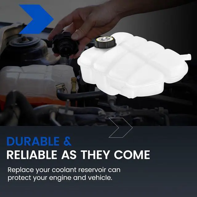 Alt view image 7 of 7 - 603-278 Engine Coolant Reservoir Tank for Focus Escape 13-18 | Fits Ford Focus 13-18 2.0/2.3L & Escape 13-16 2.0/2.5L & Transit 14-18 2.5L; 21PSI cap, 1.2L; Replaces CV6Z8A080C/BE8Z8100A