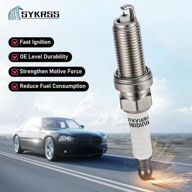 Alt view image 3 of 7 - 3444 Iridium Spark Plugs 4 Pack Compatible with Toyota Corolla Matrix Prius Compatible with Scion iQ xD Sentra Frontier CT200h 1.3L 1.8L 2.0L 2.4L 2.5L L4 Replaces 90919-01253 SC20HR11