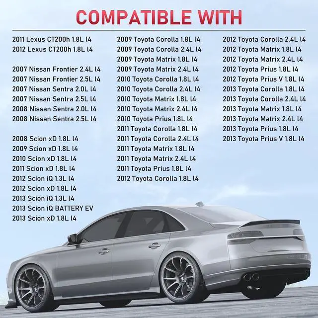 Alt view image 5 of 7 - 3444 Iridium Spark Plugs 4 Pack Compatible with Toyota Corolla Matrix Prius Compatible with Scion iQ xD Sentra Frontier CT200h 1.3L 1.8L 2.0L 2.4L 2.5L L4 Replaces 90919-01253 SC20HR11
