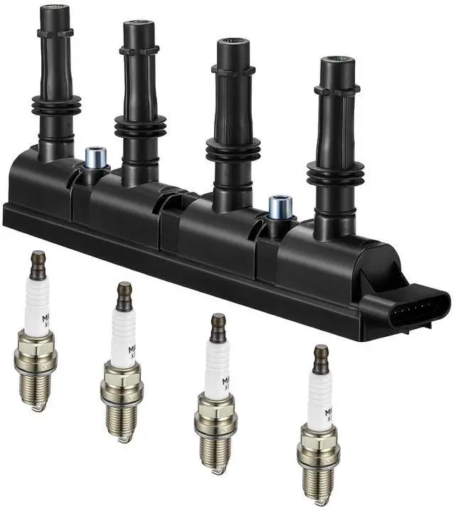Main image of 1 Coil + 4 Iridium Plugs UF669 XP3922 1.4/1.8L L4 for Chevy Buick | Fits:Encore,Cruze(11-15),Sonic(12-19),Trax(15-19),Volt(11).OE:D521C,55575499 7805-1231,GN10401.Better MPG,Long-lasting